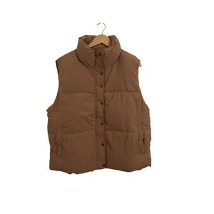 Women's Brown Puffer Vest